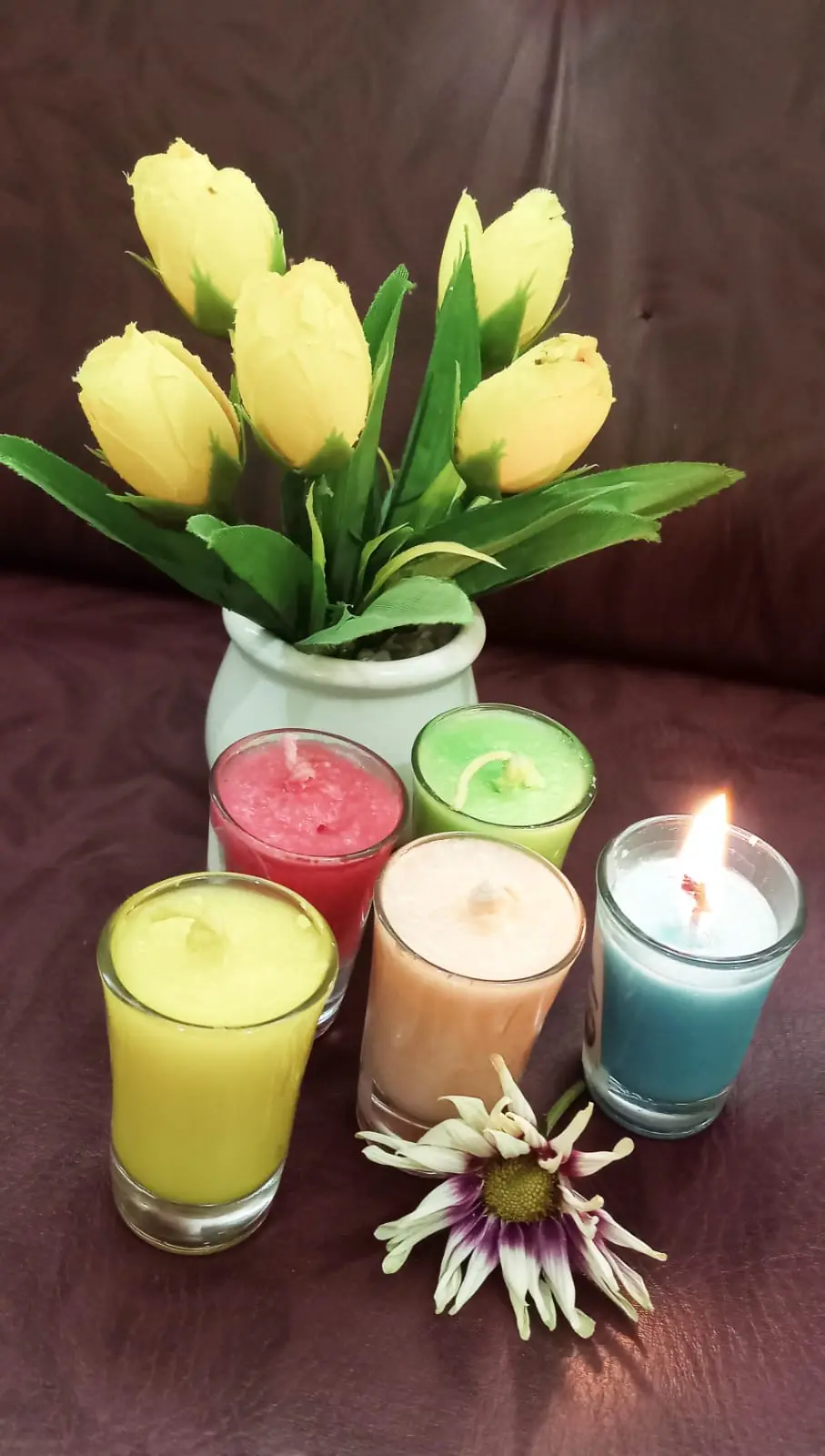 Bougies parfumees creant une ambiance relaxante et apaisante