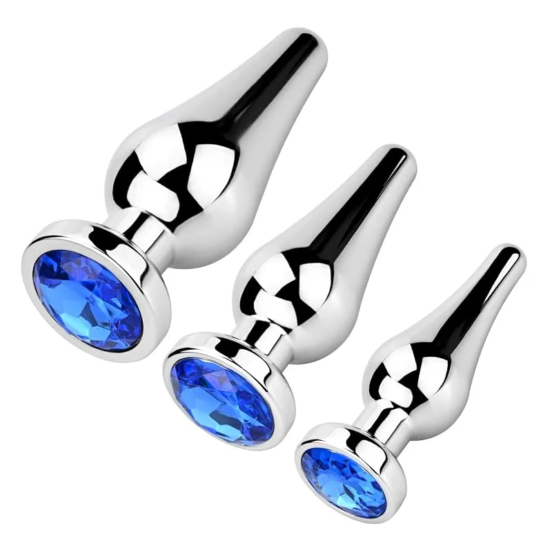 Kit 3 plugs anaux en aluminium